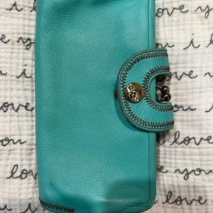 Lucky brand teal wallet